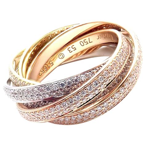 classic cartier ring|cartier 3 rings in one.